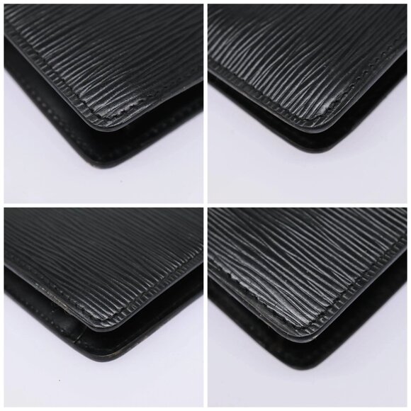 LOUIS VUITTON Epi Montaigne 23 Clutch Bag Black M52662 LV Auth 88335 - Picture 14 of 16